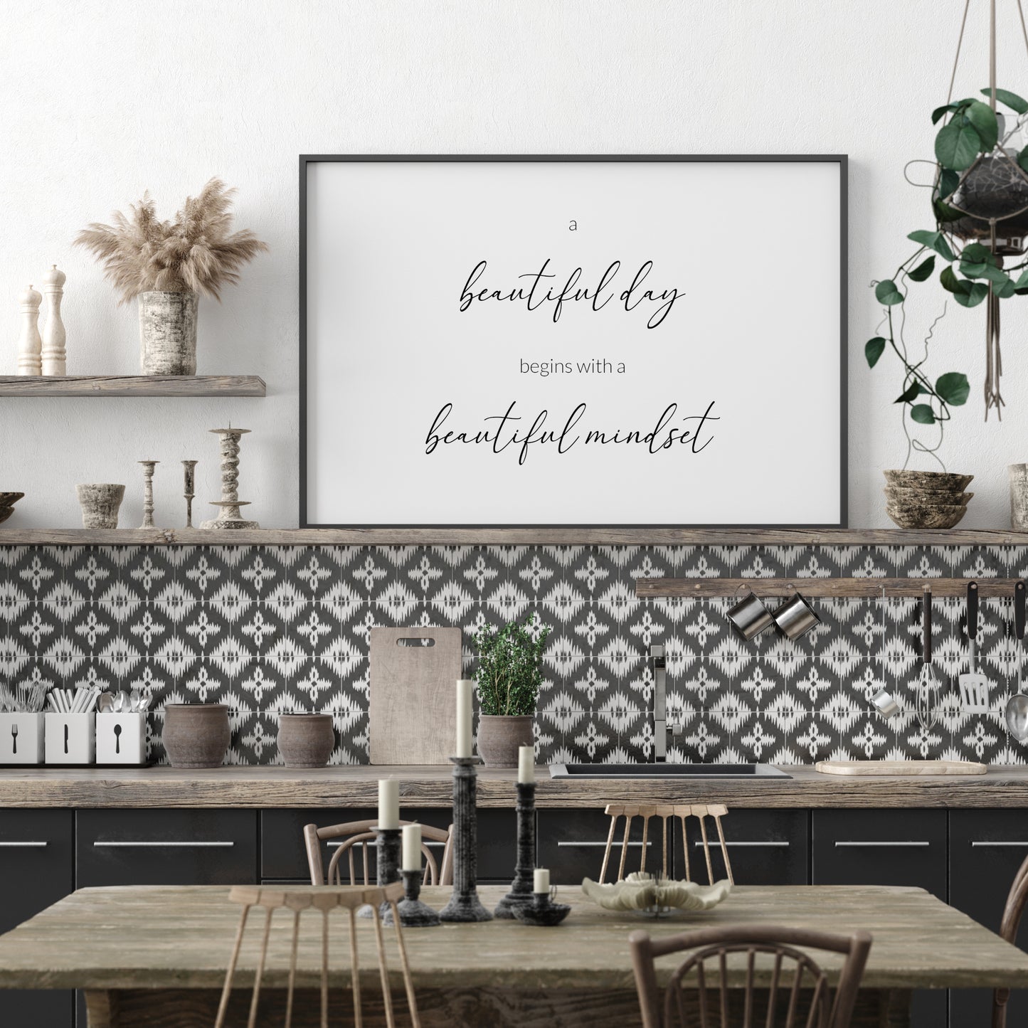 A Beautiful Day Begins With A Beautiful Mindset Print