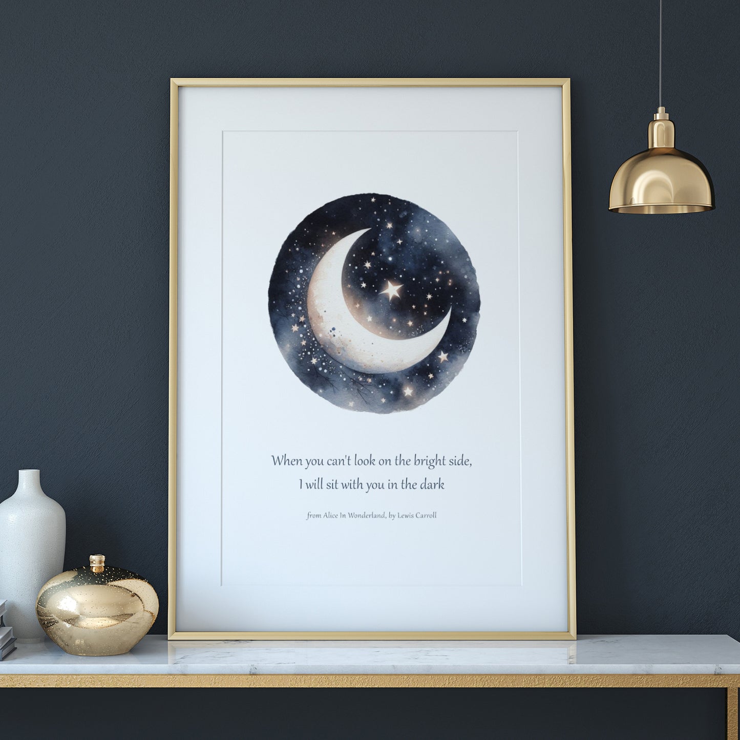 When You Can't Look On The Bright Side from Alice In Wonderland by Lewis Carroll Print