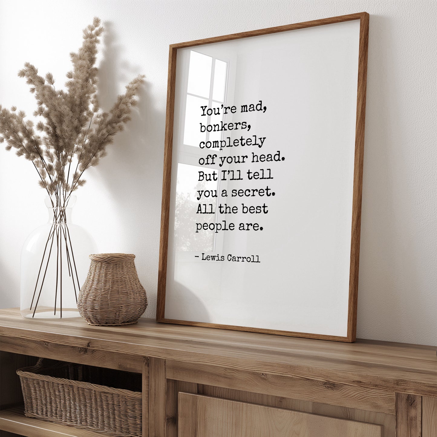 You’re Mad, Bonkers, Completely Off Your Head from Lewis Carroll Print