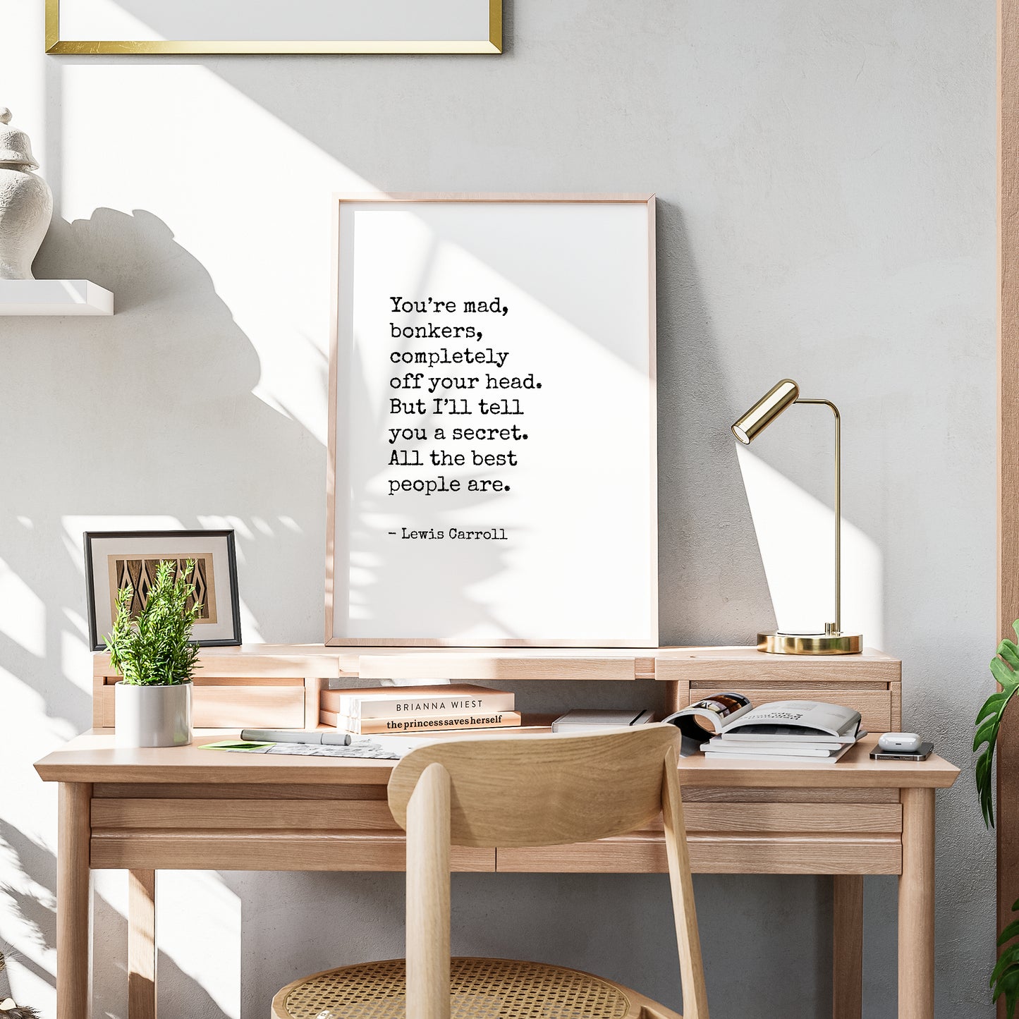 You’re Mad, Bonkers, Completely Off Your Head from Lewis Carroll Print