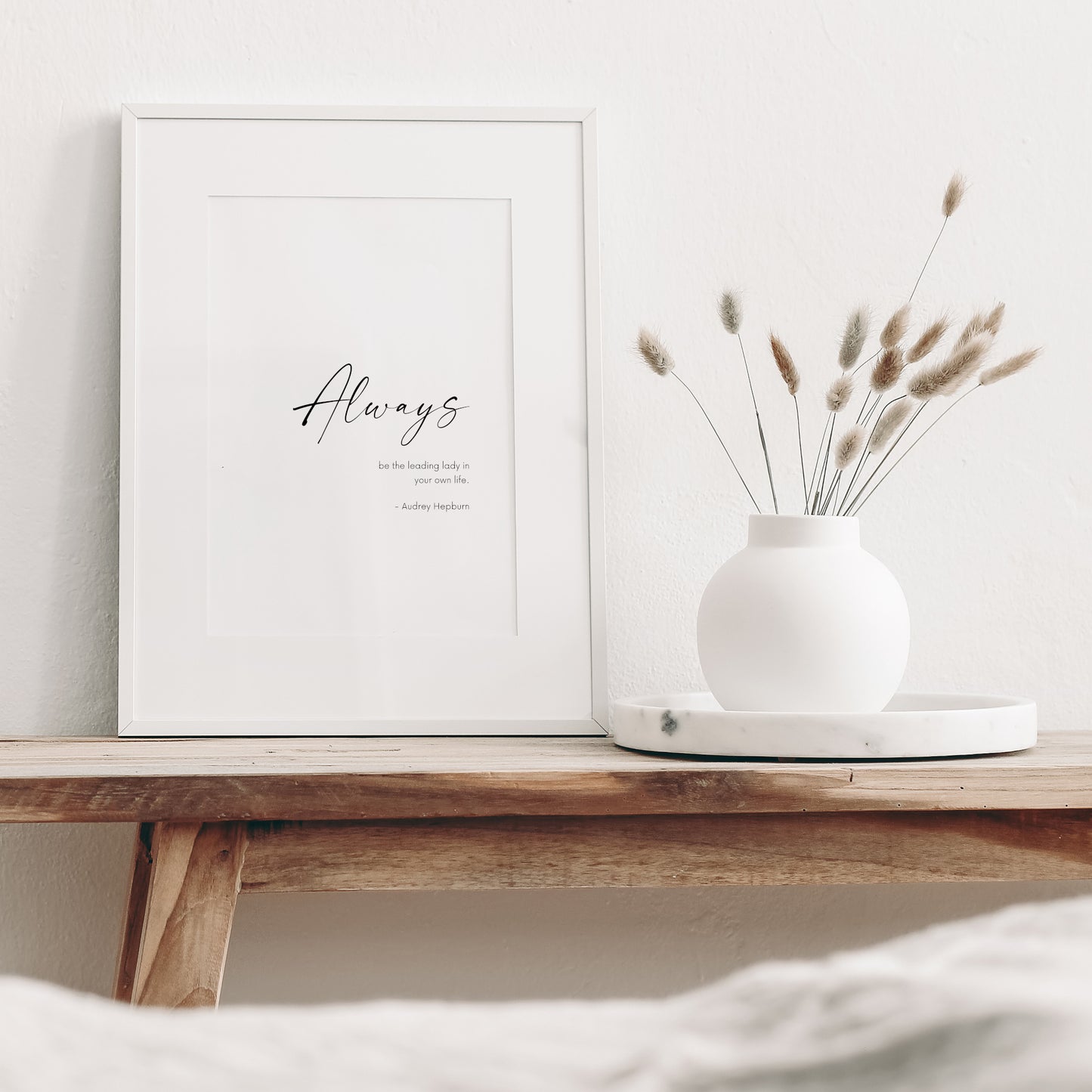 Always Be The Leading Lady In Your Own Life from Audrey Hepburn Print