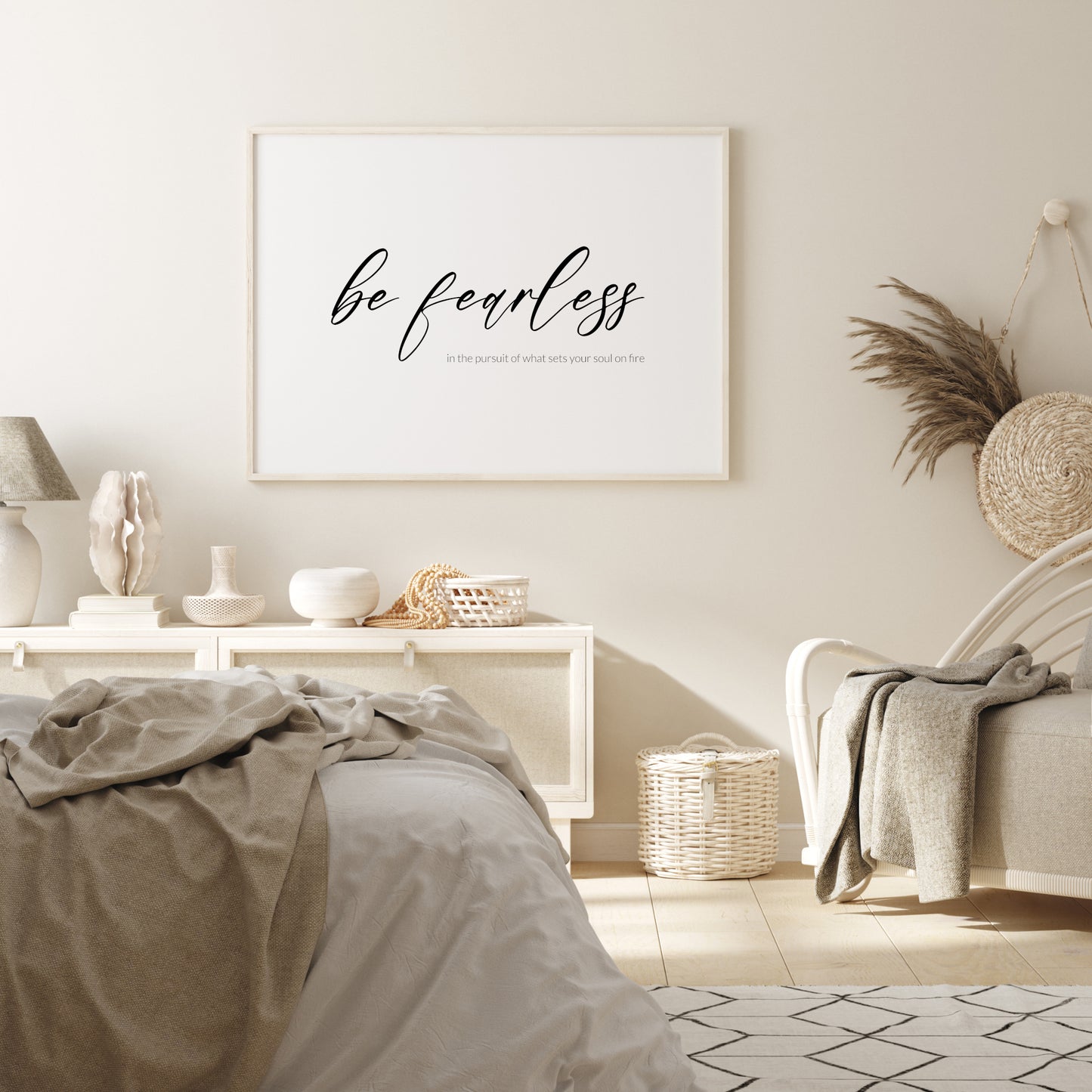 Be Fearless In The Pursuit Of What Sets Your Soul On Fire Print (Landscape)