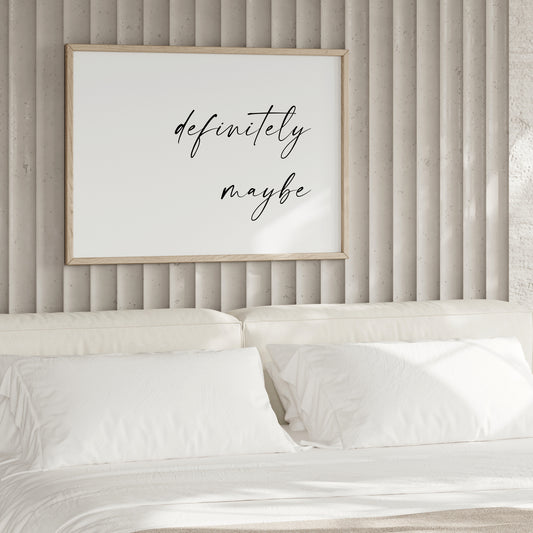Definitely Maybe Print