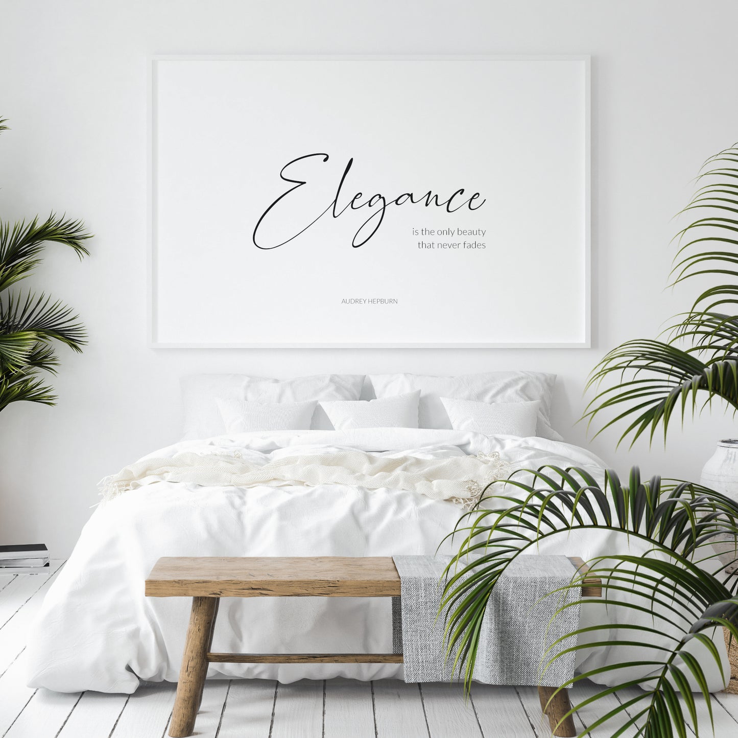 Elegance Is The Only Beauty That Never Fades from Audrey Hepburn Print