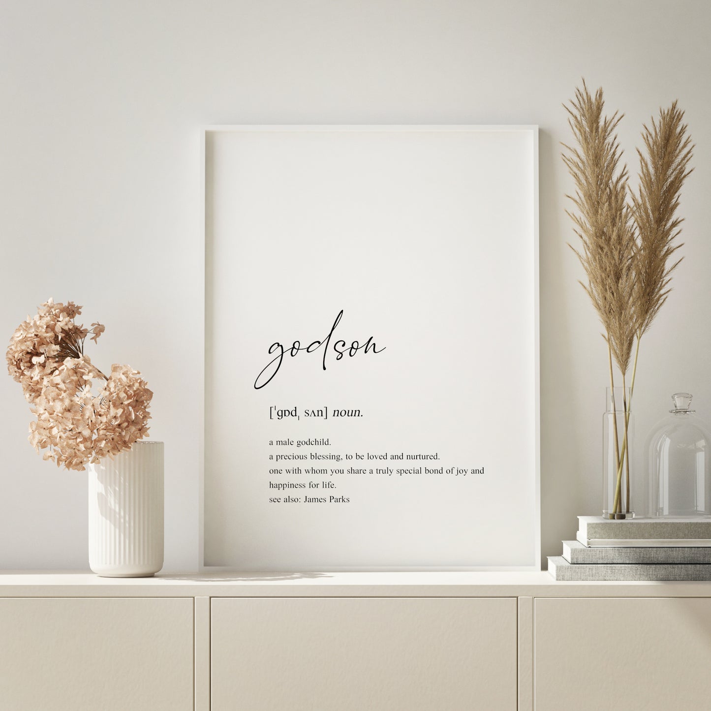 Godson Definition Print (Personalised)