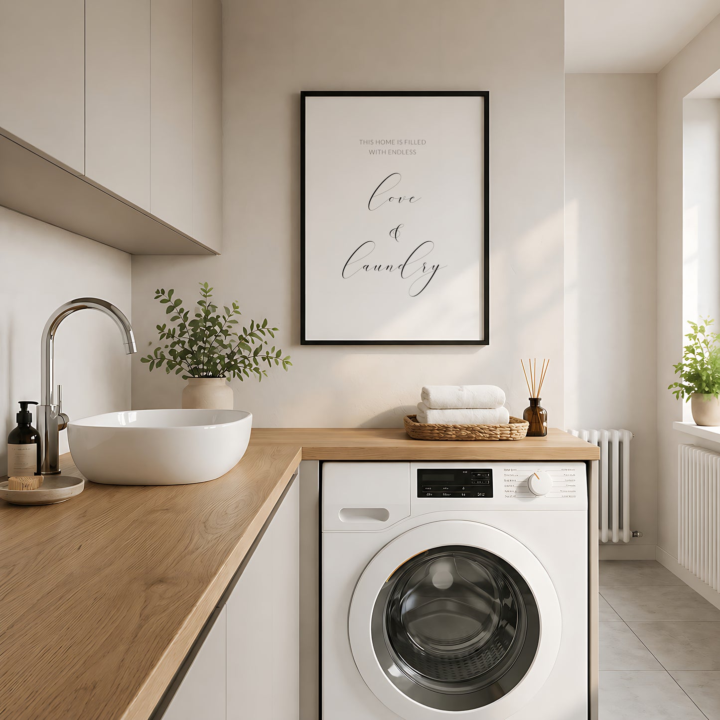 This Home Is Filled With Endless Love & Laundry Print