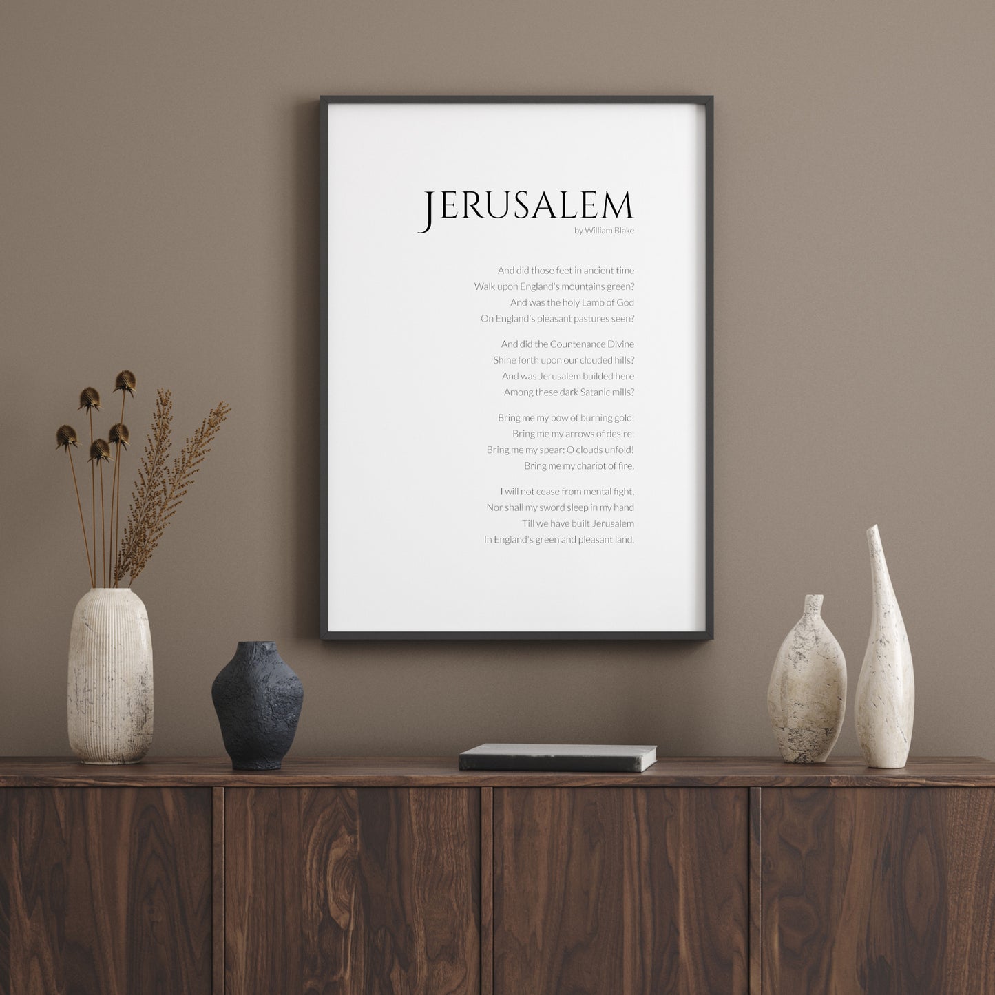 Jerusalem by William Blake Print