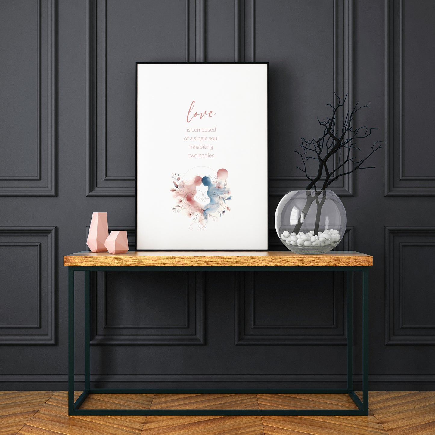 Love Is Composed Of A Single Soul Inhabiting Two Bodies by Aristotle Print