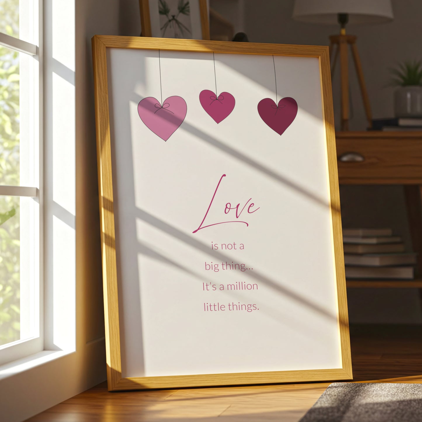 Love Is Not A Big Thing... It's A Million Little Things | Quote Print