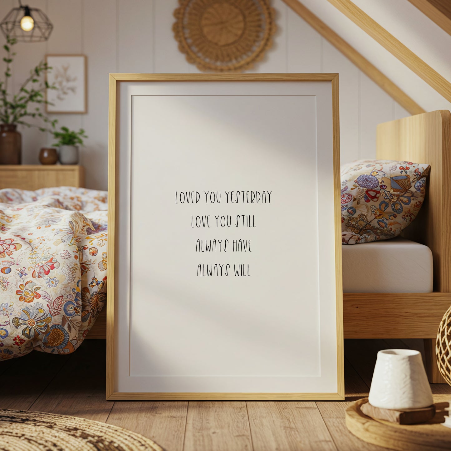 Loved You Yesterday Love You Still Print