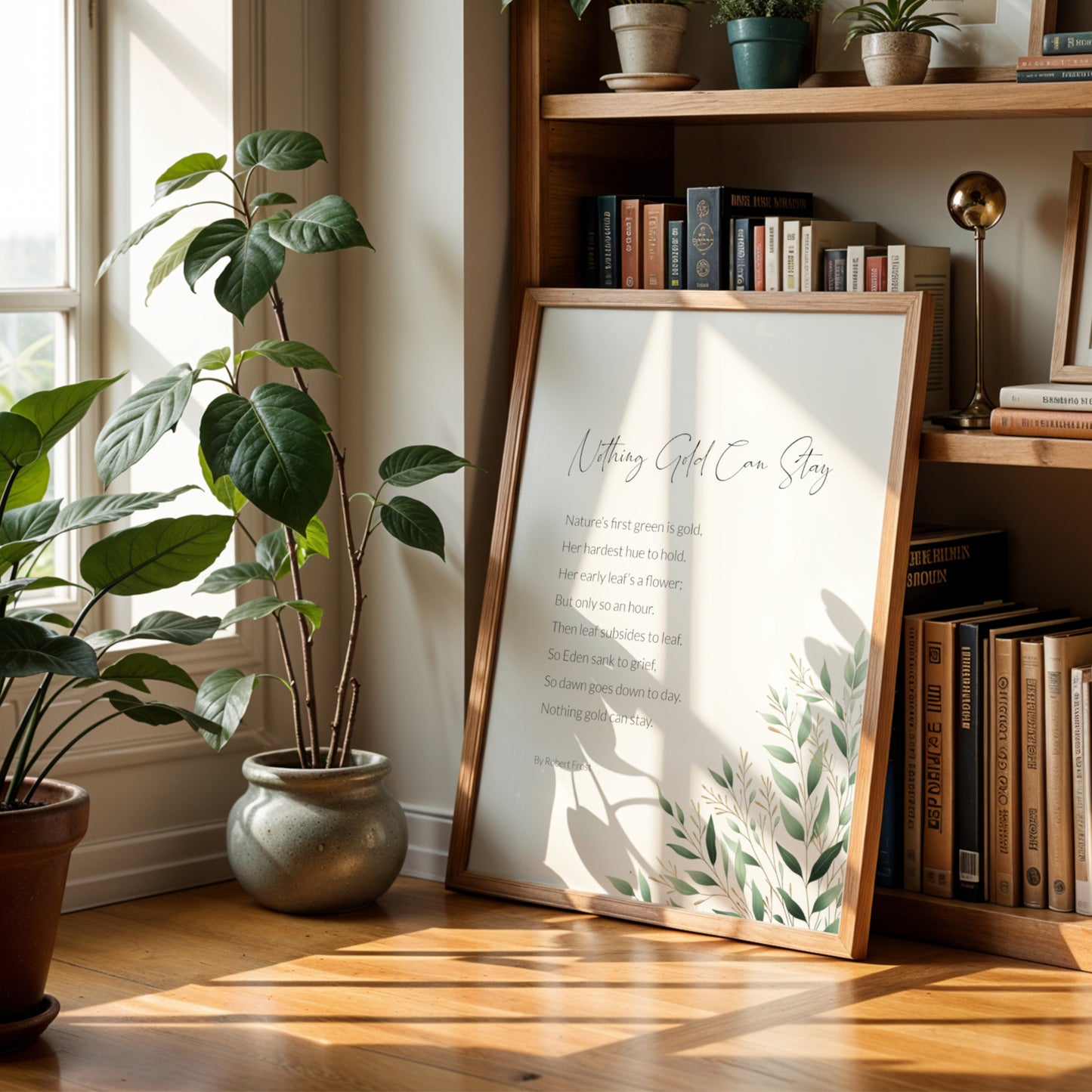 Nothing Gold Can Stay by Robert Frost Print