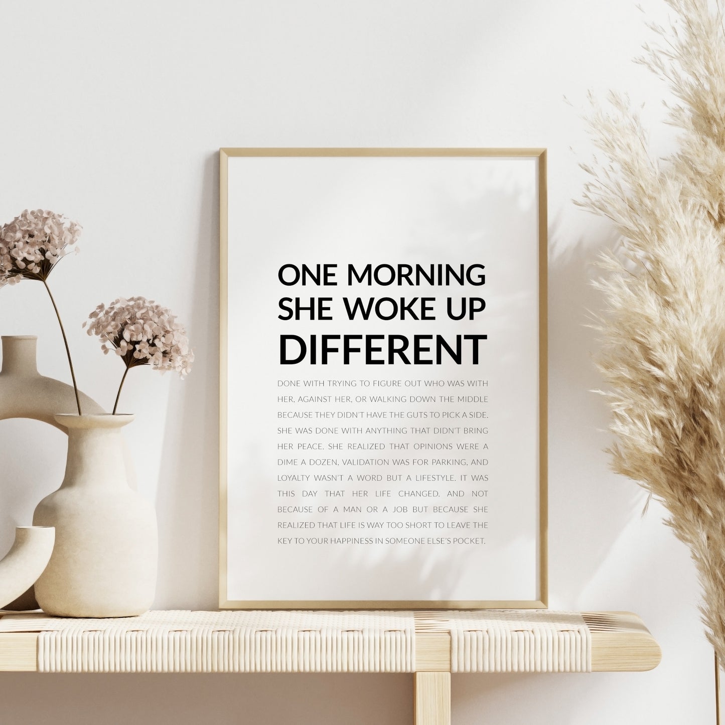 One Morning She Woke Up Different Print