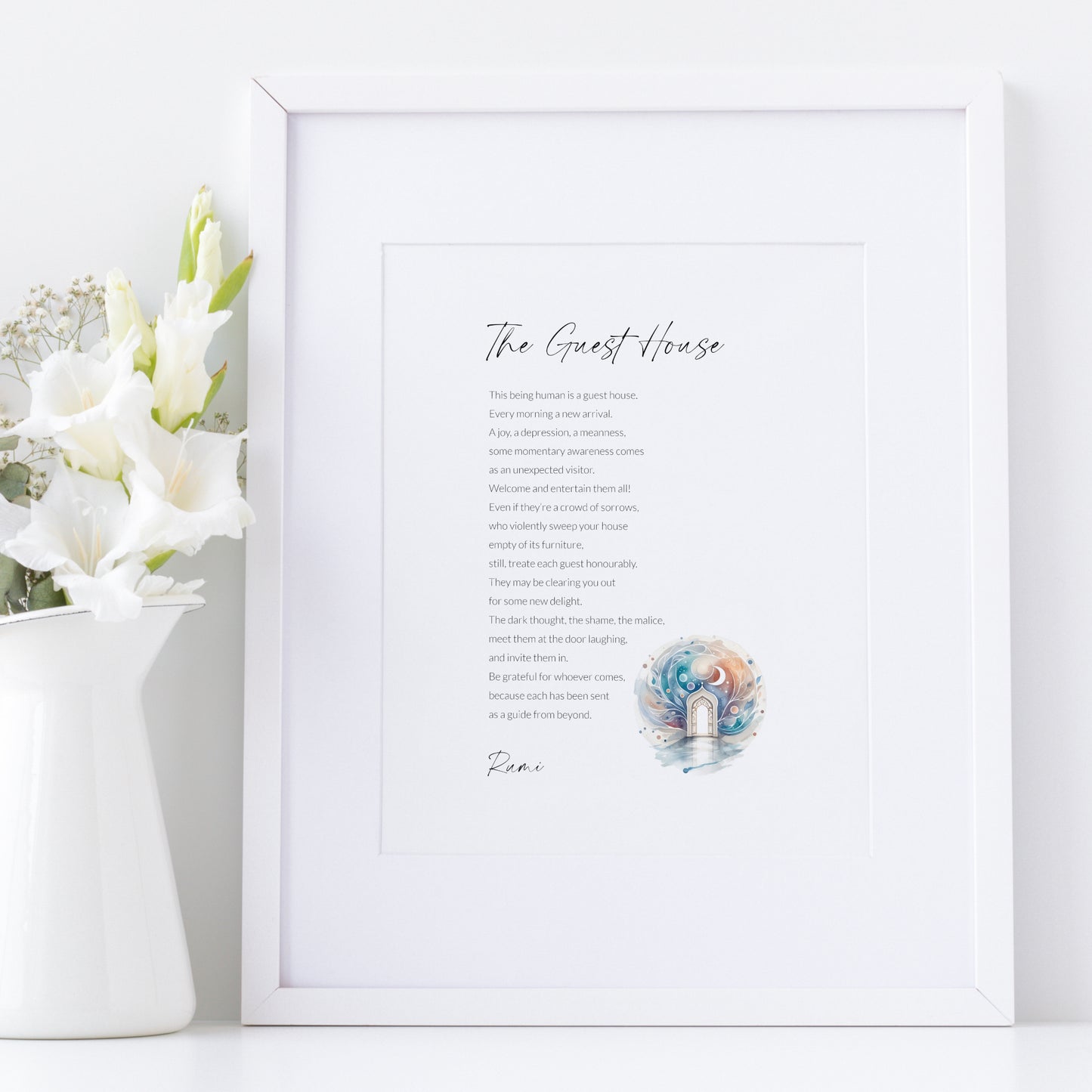 The Guest House by Rumi Print