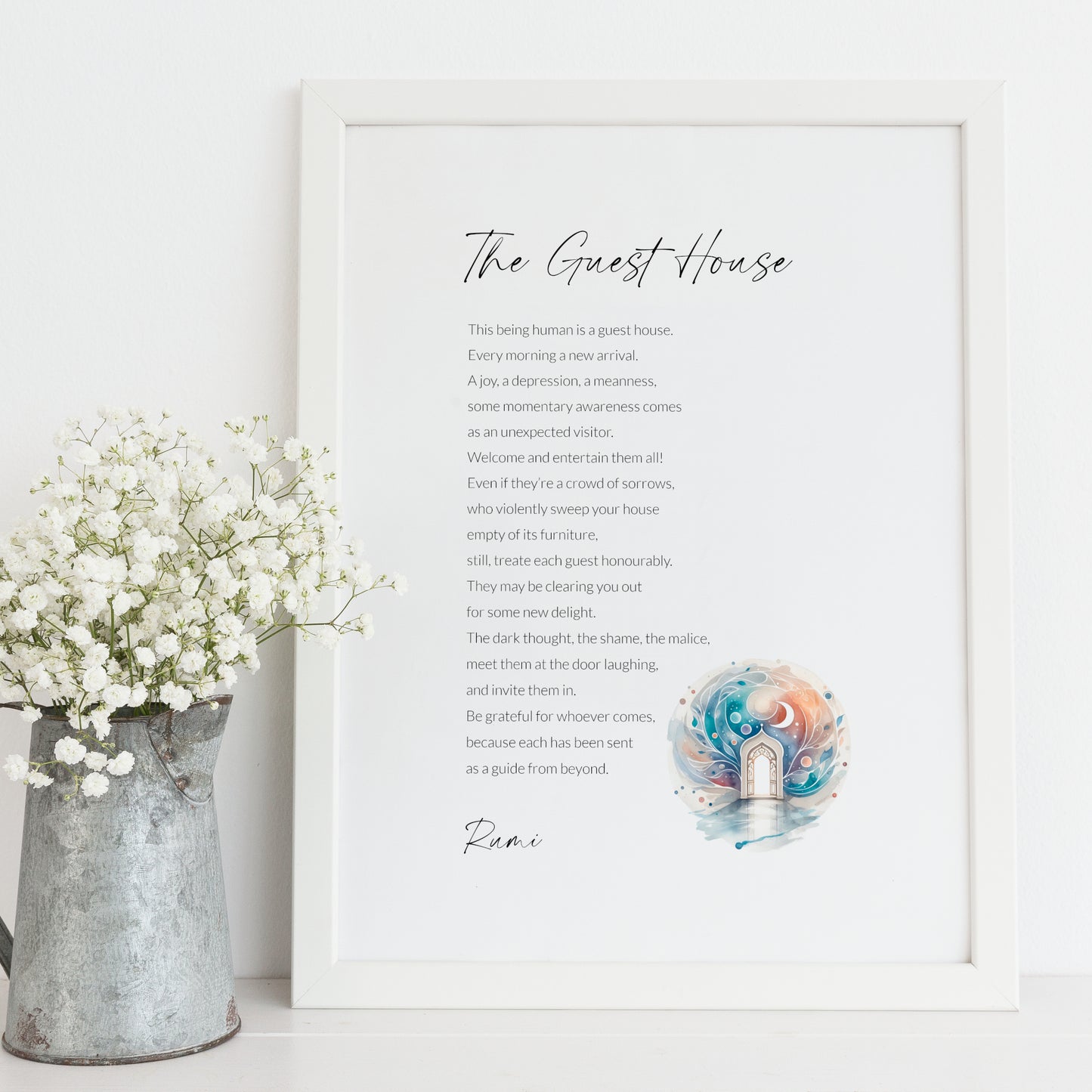 The Guest House by Rumi Print