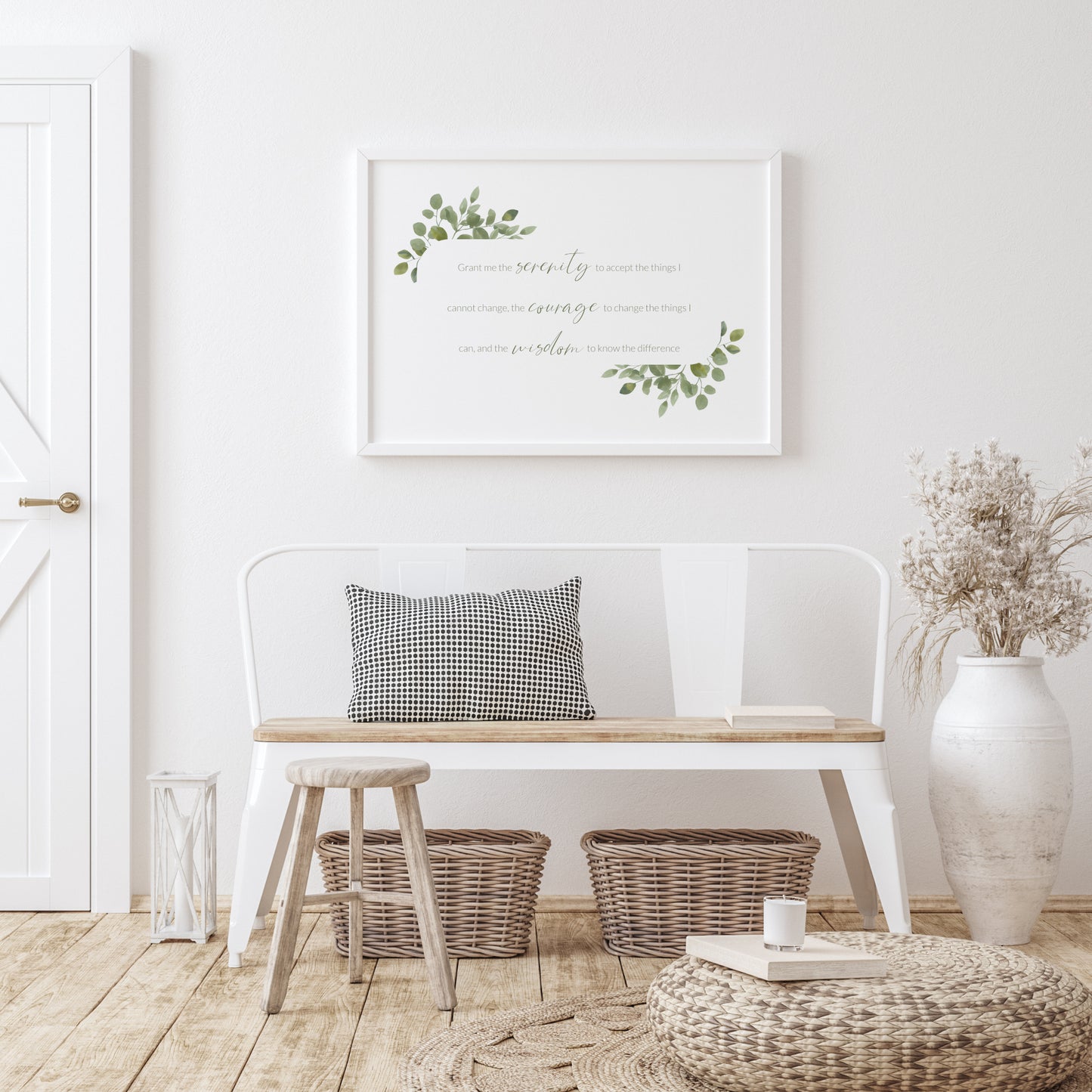 The Serenity Prayer (Non-Religious) Landscape Print