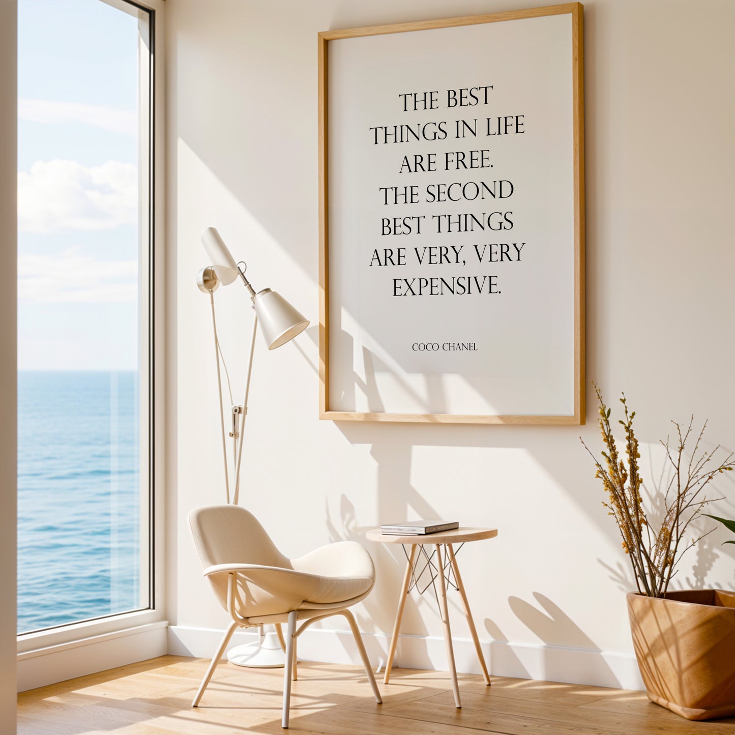 The Best Things In Life Are Free from Coco Chanel Print