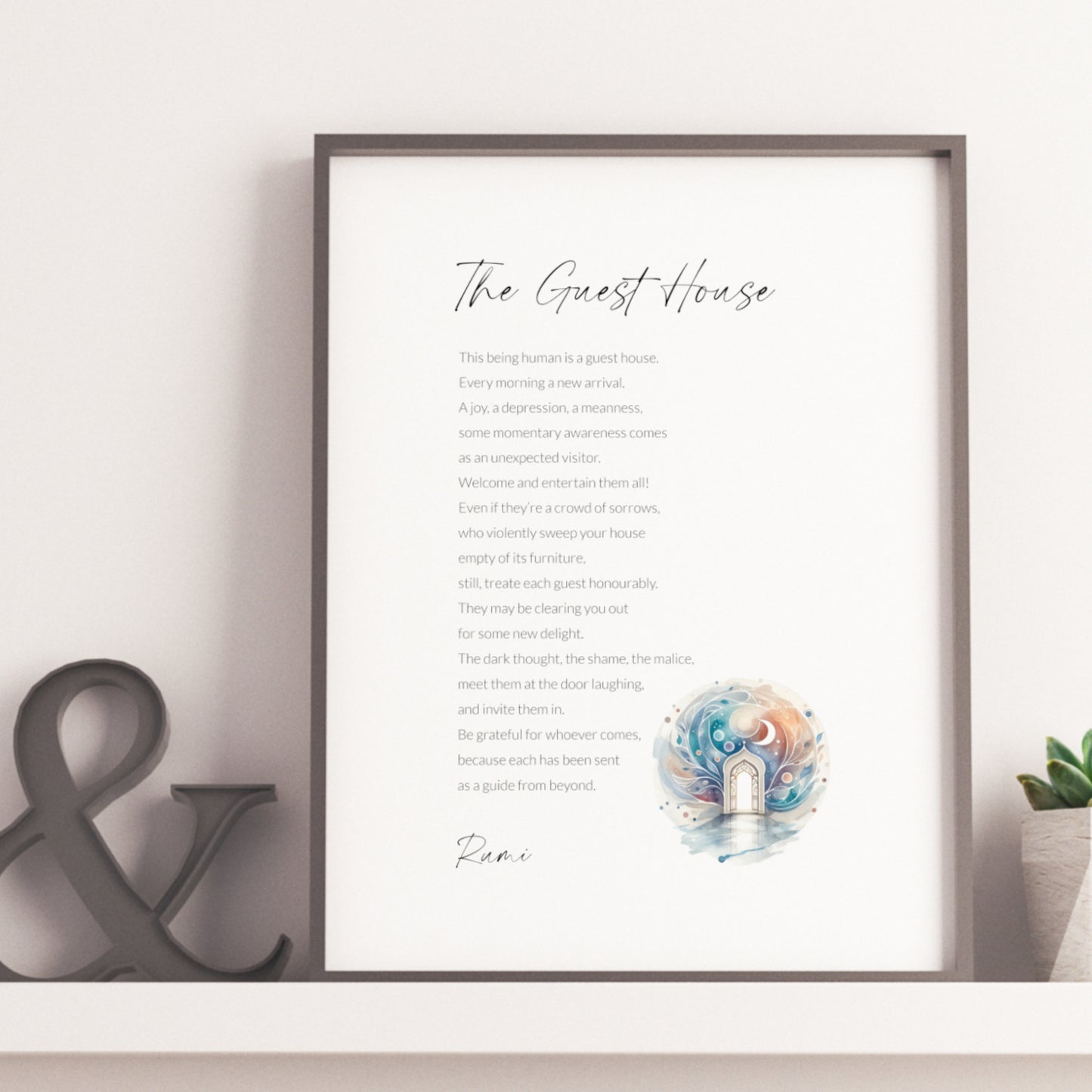 The Guest House by Rumi Print