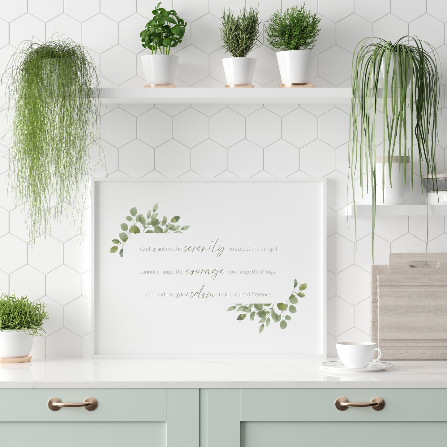 The Serenity Prayer Landscape Print