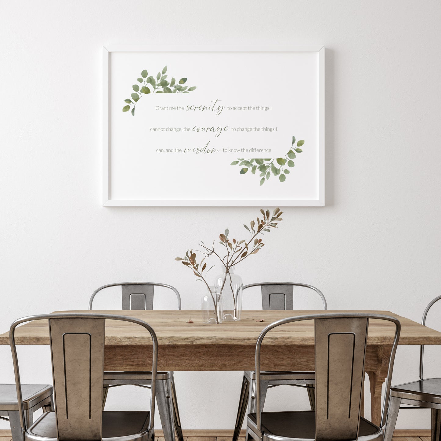 The Serenity Prayer (Non-Religious) Landscape Print