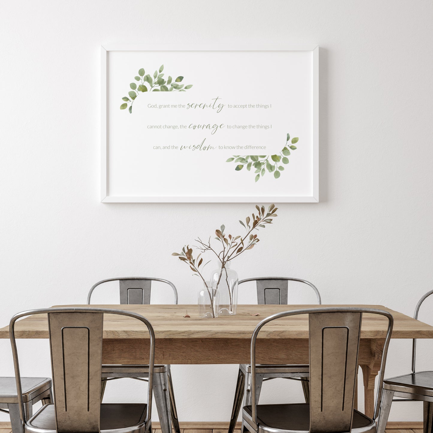 The Serenity Prayer Landscape Print