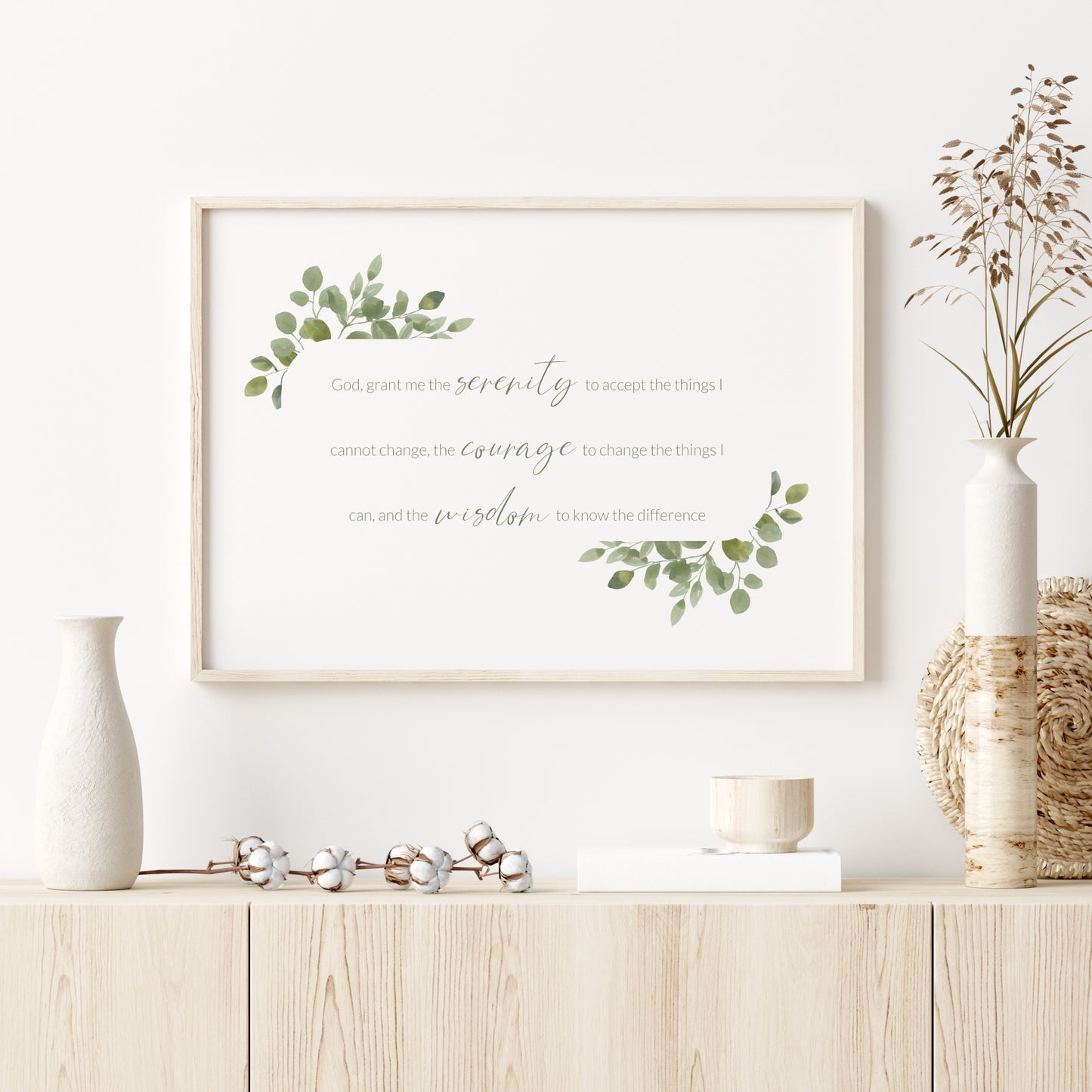 The Serenity Prayer Landscape Print