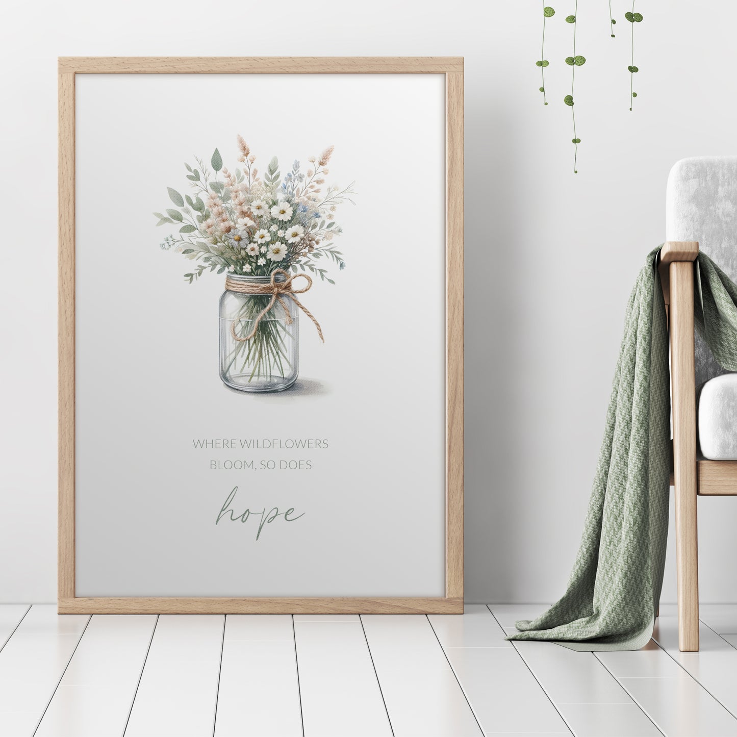 Where Wildflowers Bloom So Does Hope Print