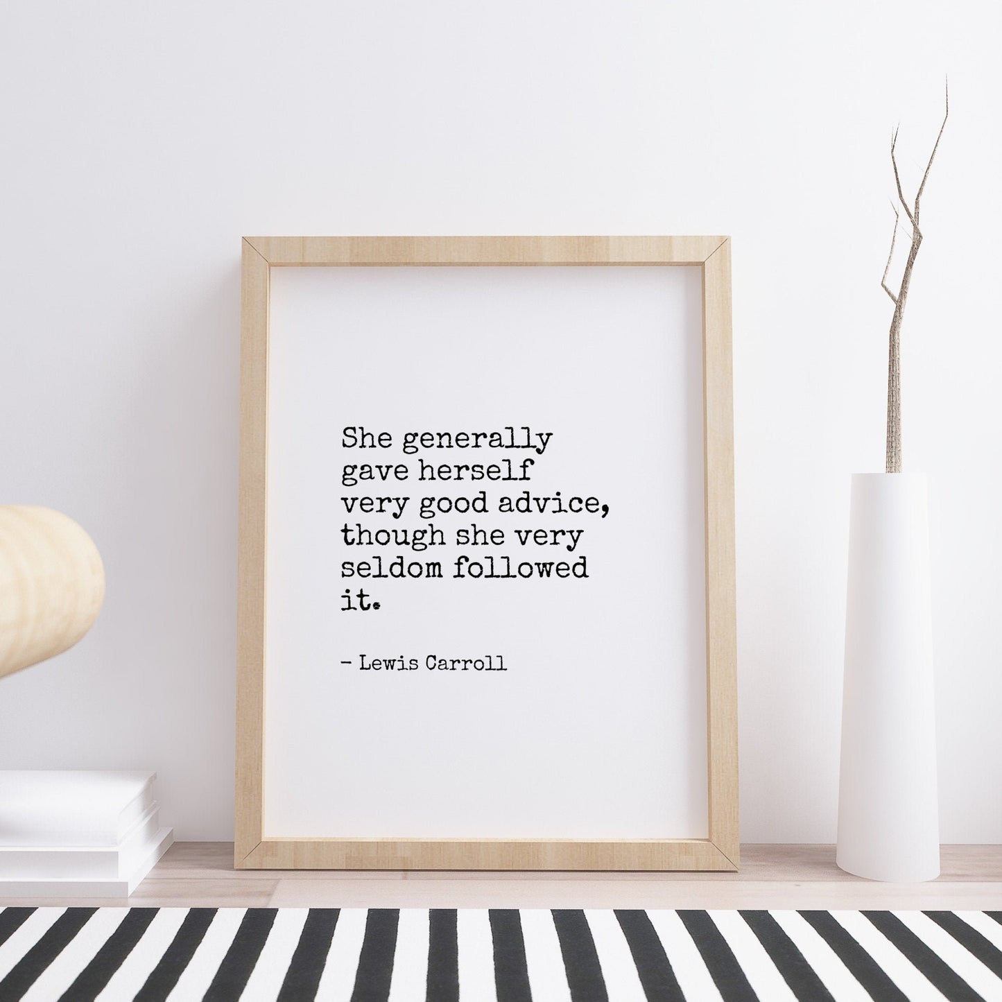 She Generally Gave Herself Very Good Advice from Lewis Carroll Print