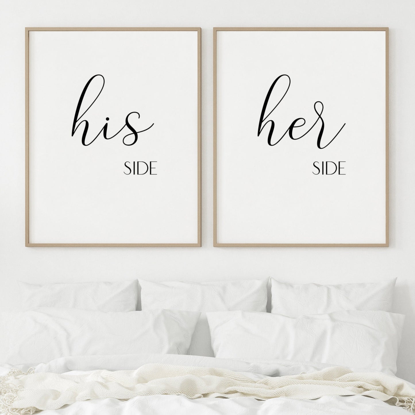 His Side & Her Side Prints (Set of 2)