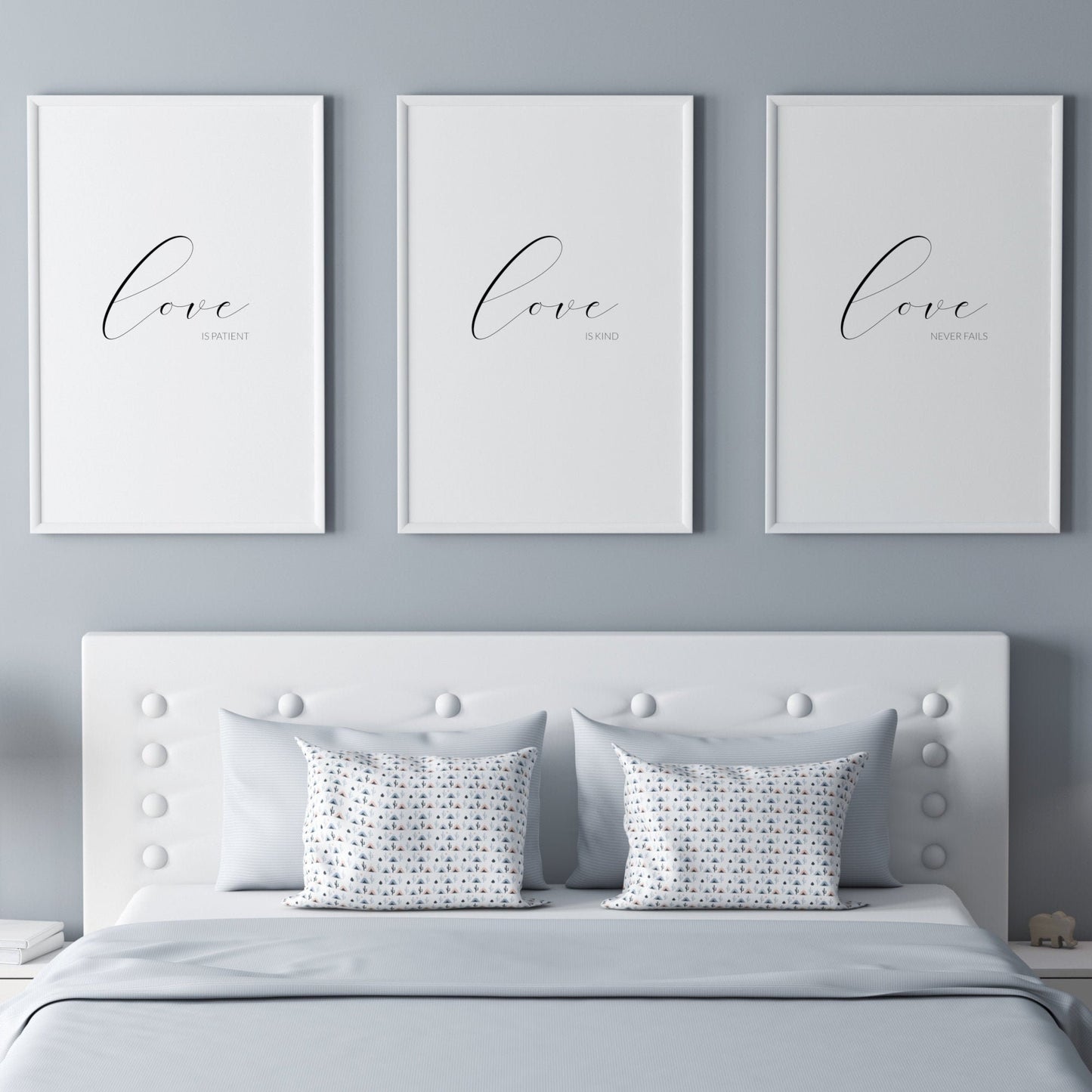 Love Is Patient Love Is Kind Love Never Fails Prints (Set of 3)