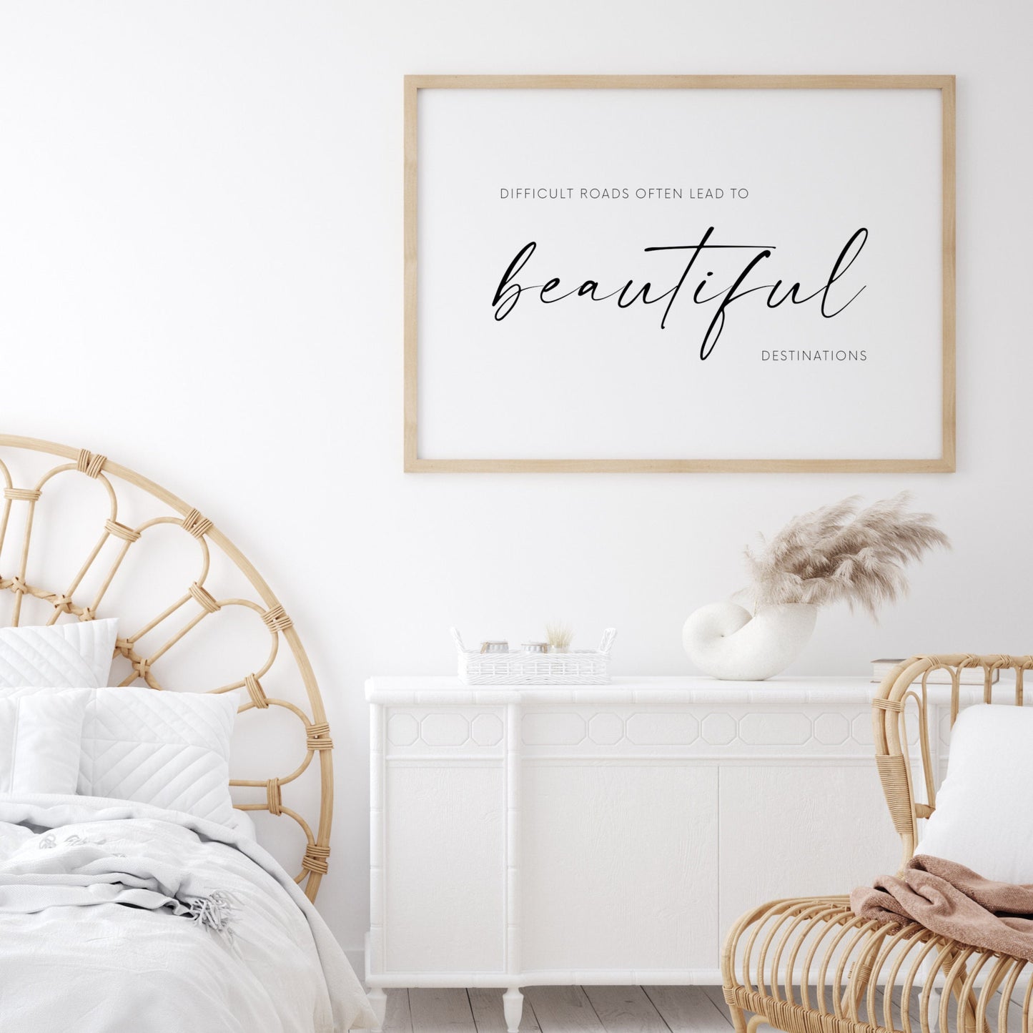 Difficult Roads Often Lead To Beautiful Destinations Print