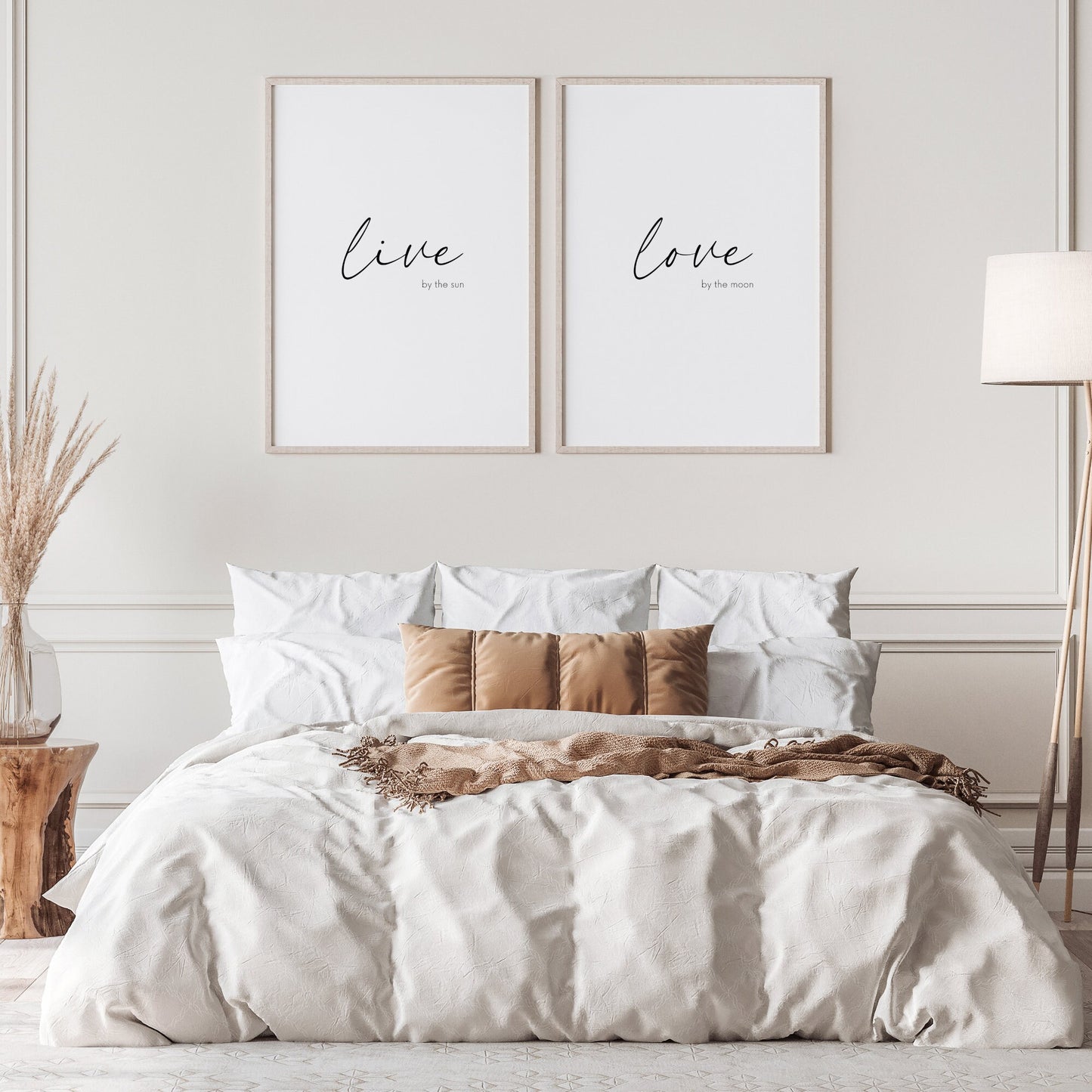Live By The Sun, Love By The Moon Prints (Set of 2)