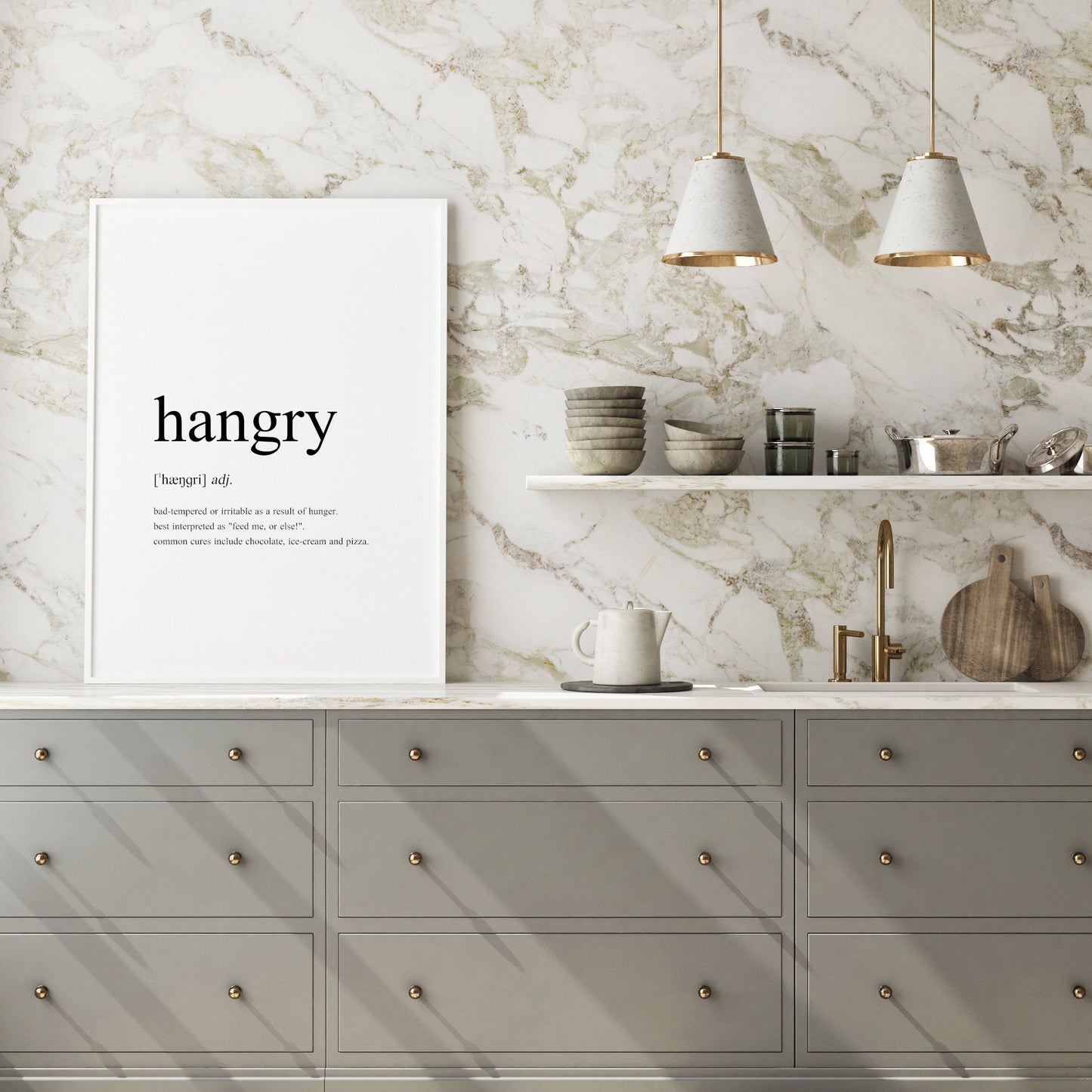 Hangry Definition Print