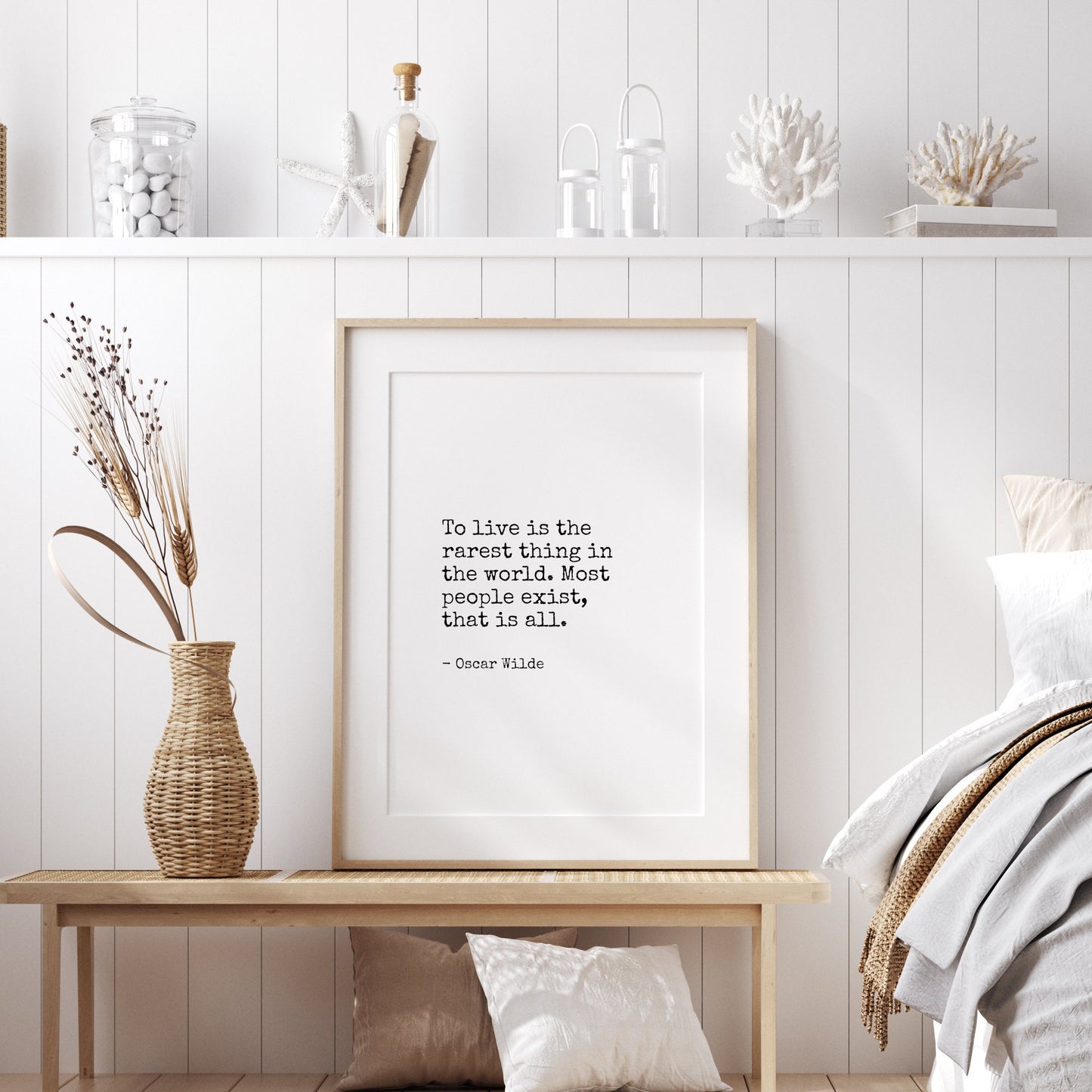 To Live Is The Rarest Thing from Oscar Wilde Print
