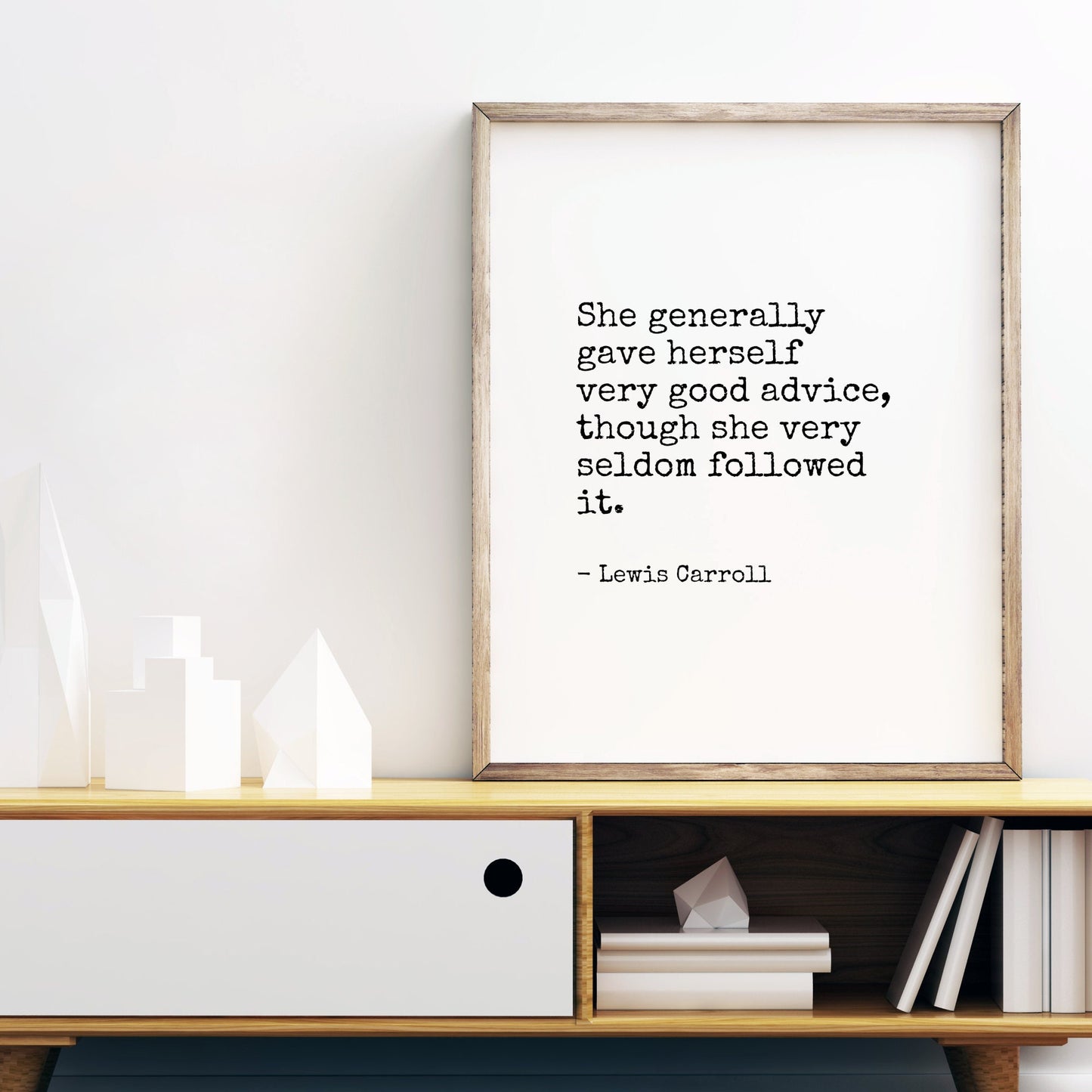 She Generally Gave Herself Very Good Advice from Lewis Carroll Print