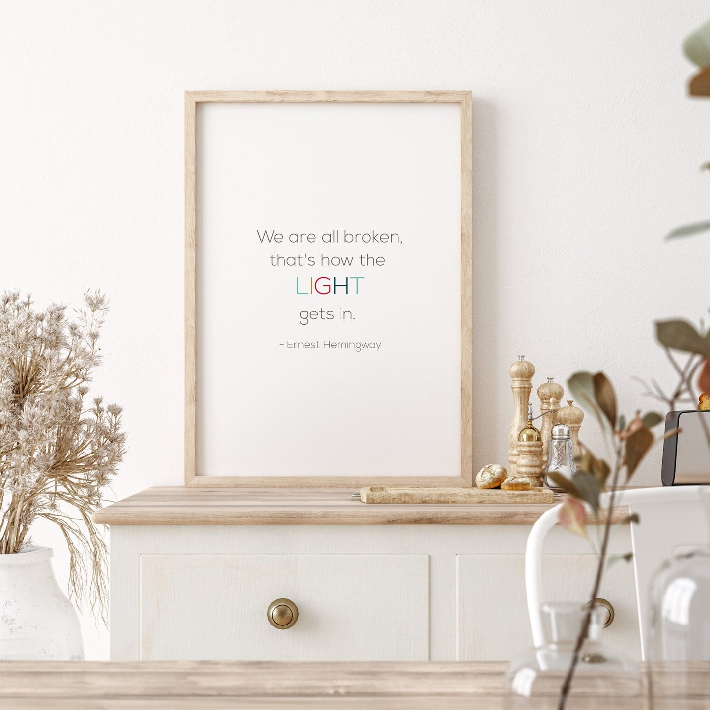 We Are All Broken from Ernest Hemingway Print