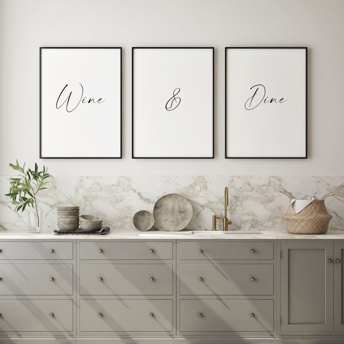 Wine & Dine Prints (Set of 3)