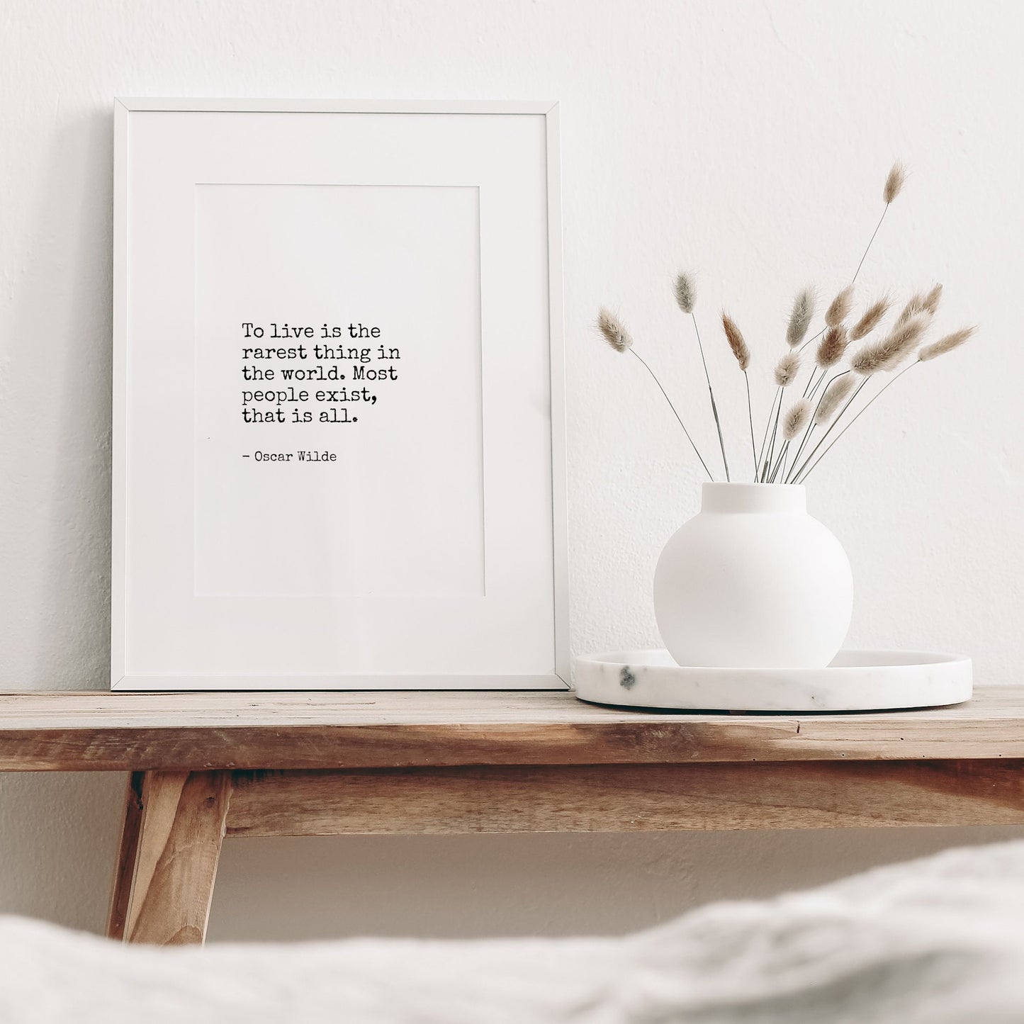 To Live Is The Rarest Thing from Oscar Wilde Print
