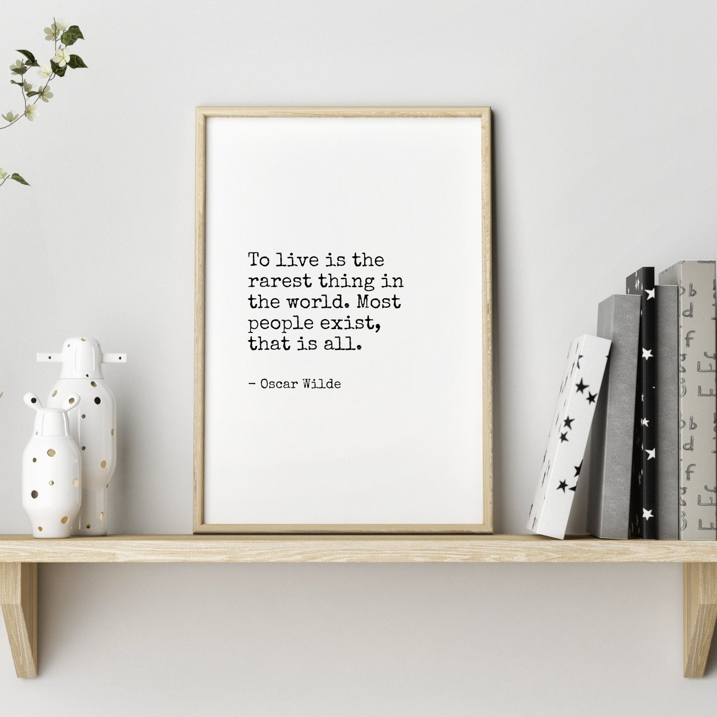 To Live Is The Rarest Thing from Oscar Wilde Print