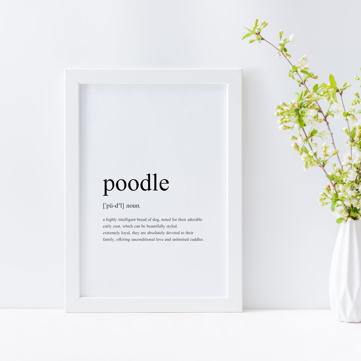 Poodle Definition Print