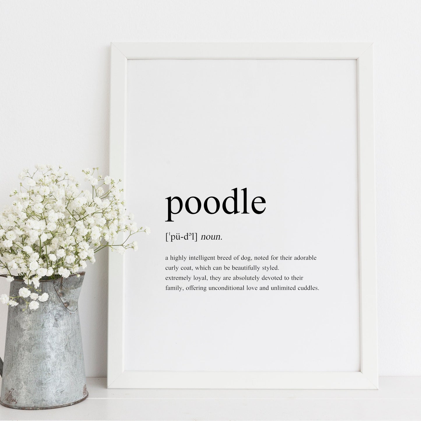 Poodle Definition Print