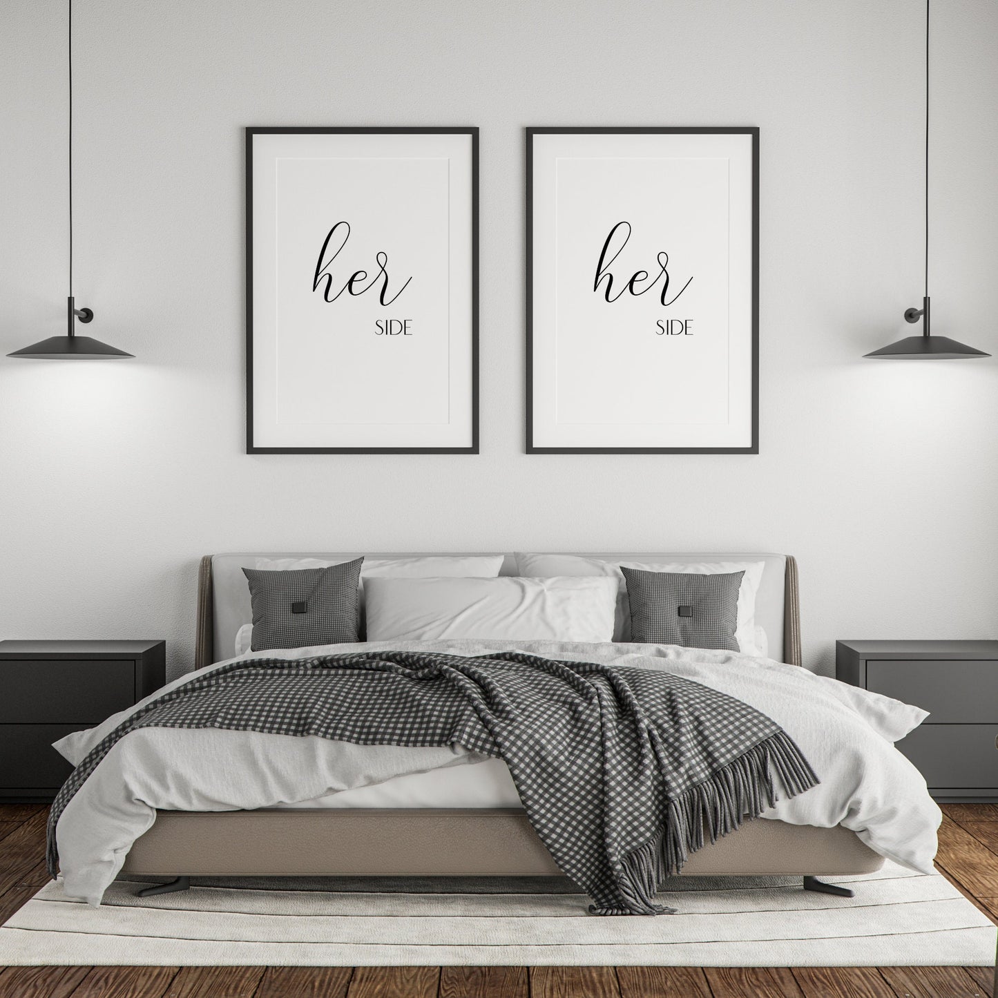 Her Side & Her Side Prints (Set of 2)