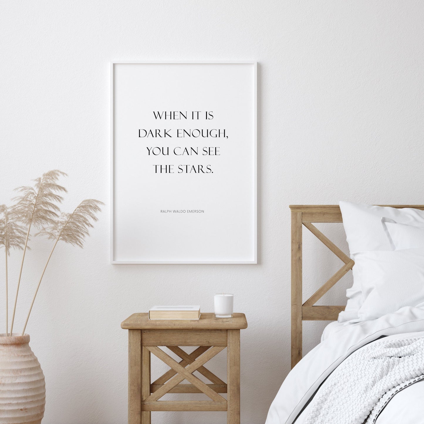 When It Is Dark Enough, You Can See The Stars from Ralph Waldo Emerson Print