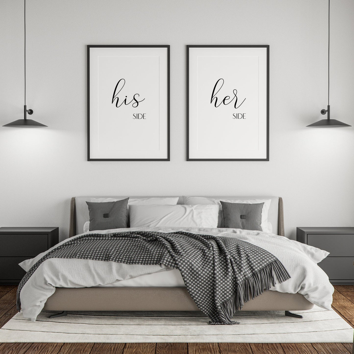 His Side & Her Side Prints (Set of 2)