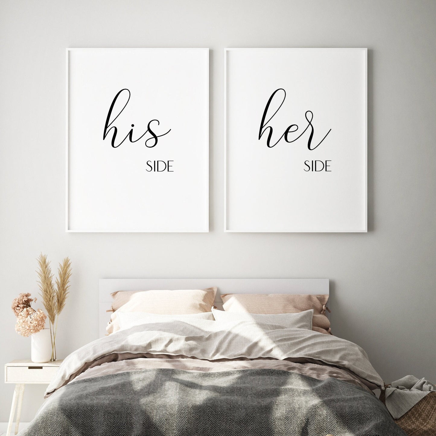 His Side & Her Side Prints (Set of 2)