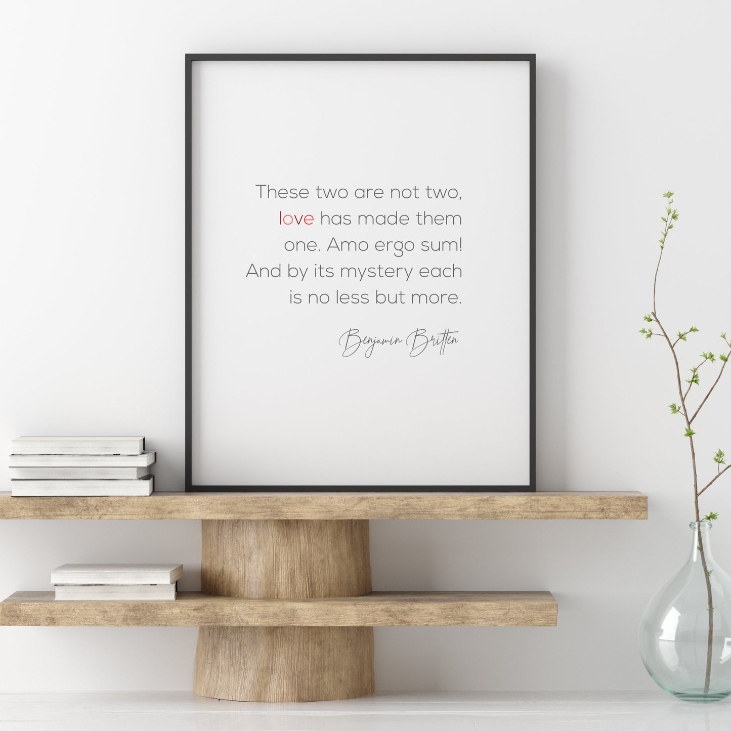 Love Has Made Them One from Benjamin Britten Print