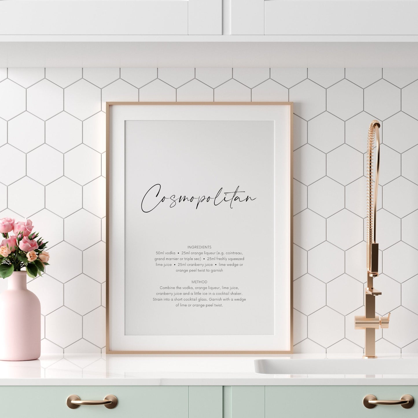 Cosmopolitan Cocktail Recipe Print