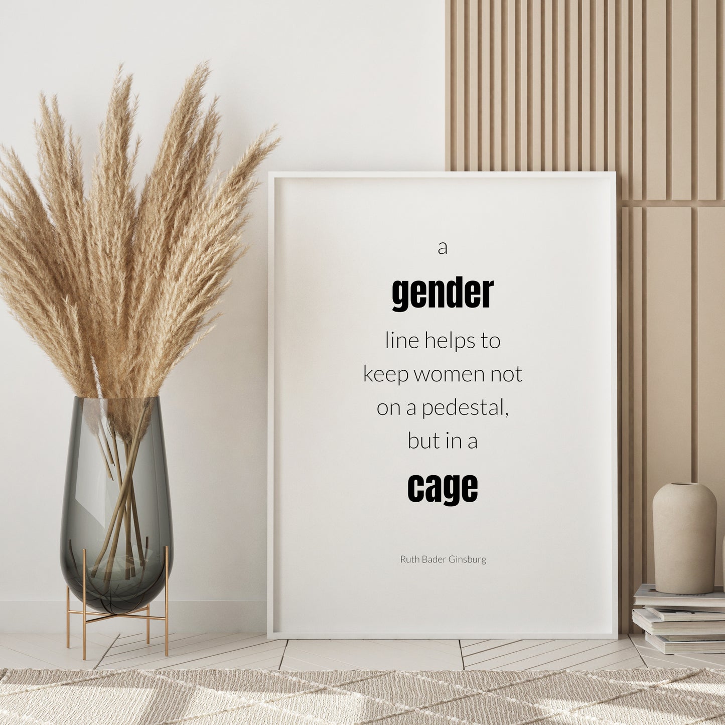 A Gender Line by Ruth Bader Ginsburg Print