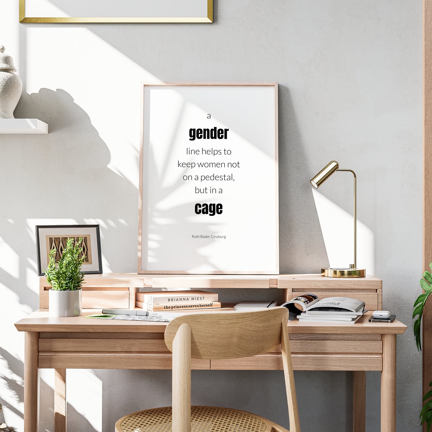 A Gender Line by Ruth Bader Ginsburg Print