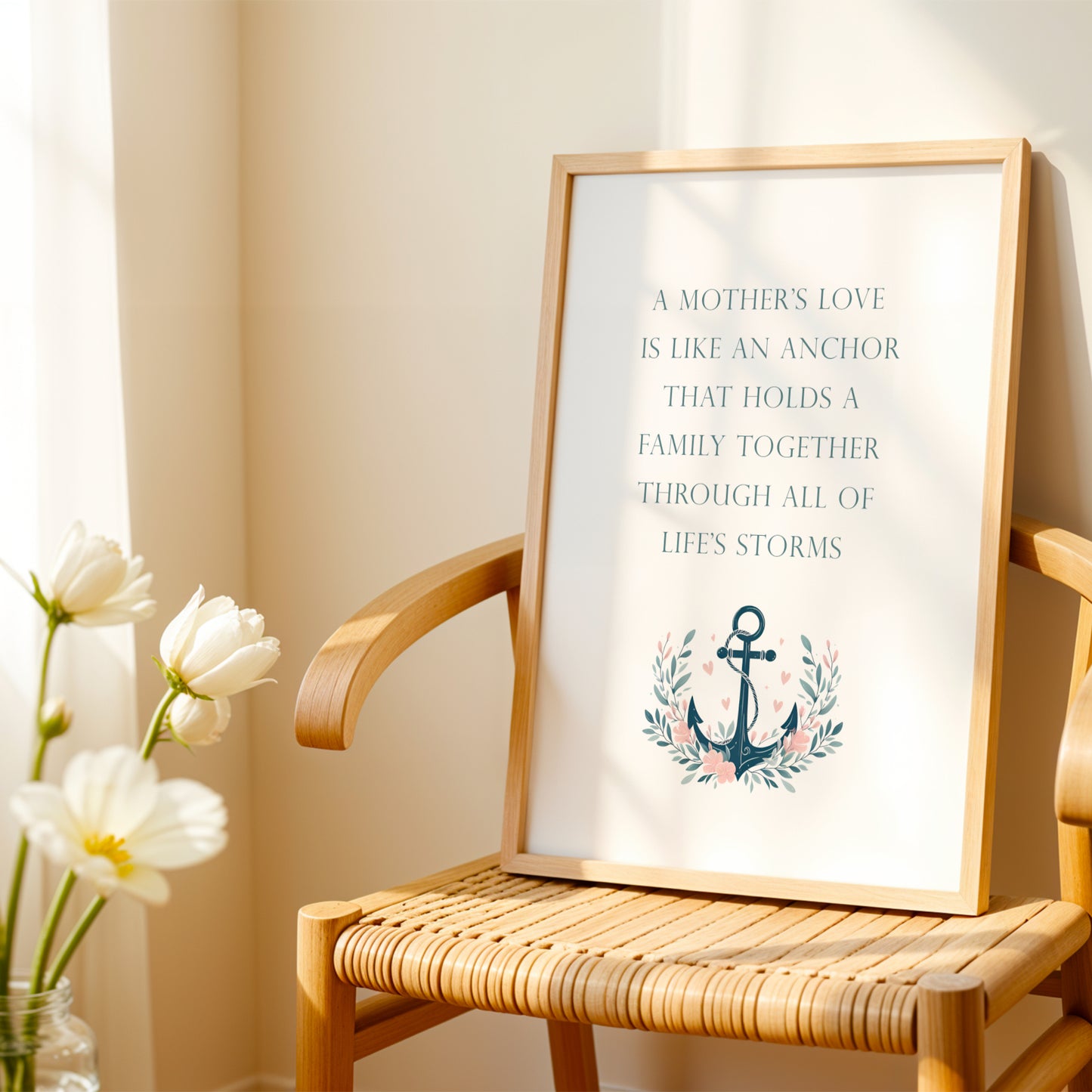 A Mother's Love Is Like An Anchor Print