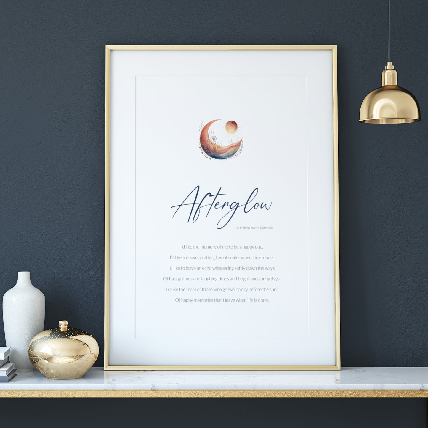 Afterglow Print | Helen Lowrie Marshall Poem